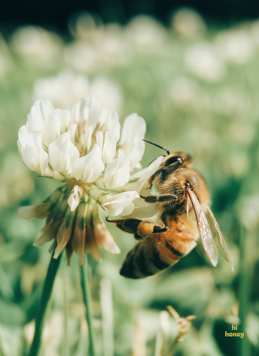 bee on clover